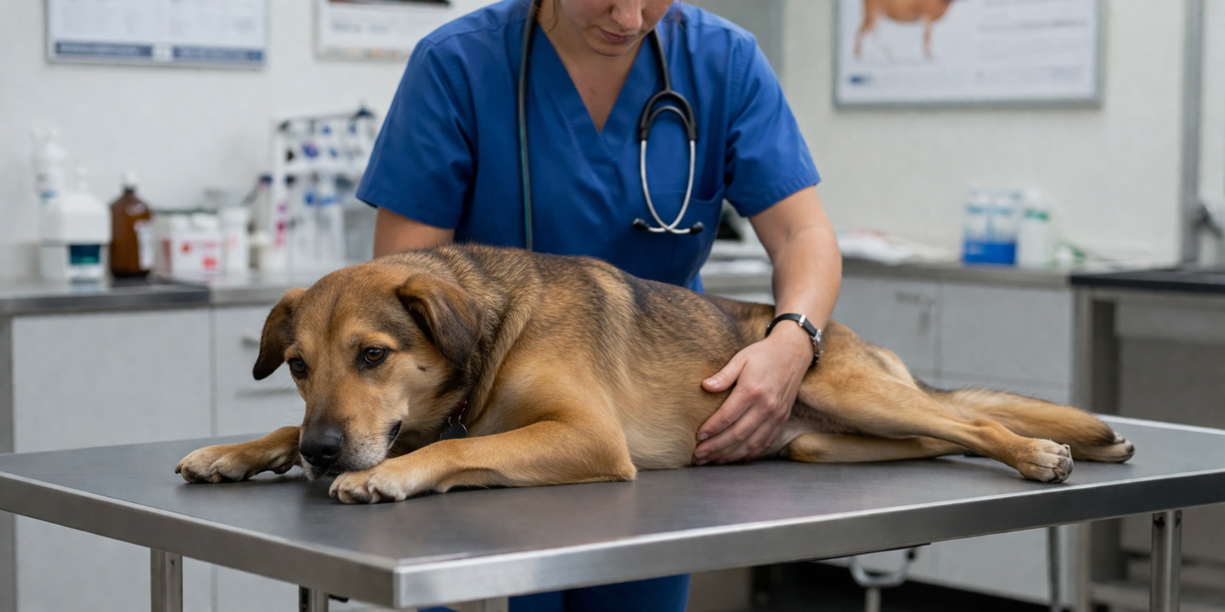 У собаки отказали задние лапы